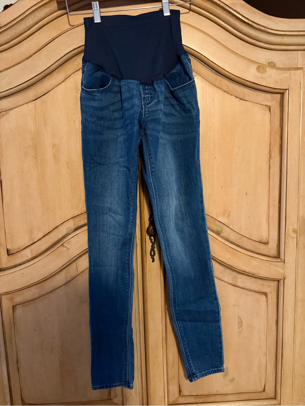 Old Navy Navy and Dark Blue Maternity Skinny Jeans